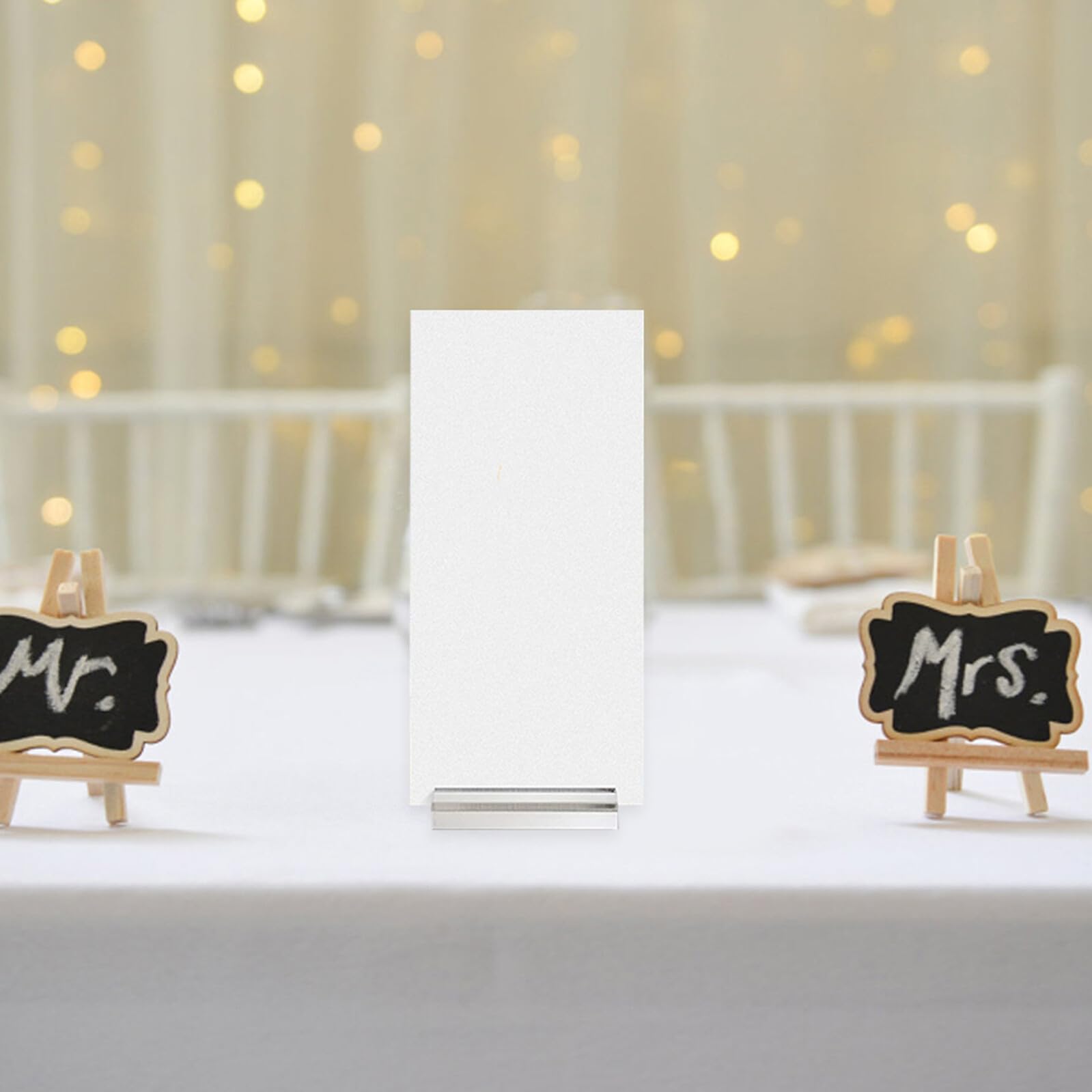BESTYASH 10stücke Acryl Kartenhalter Transparent Kartenpräsentationsständer für Hochzeiten Ausstellungen und Partys Namenskartenhalter aus Acryl