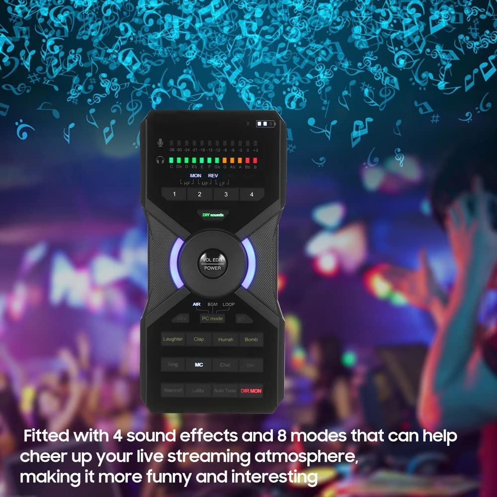 Carte Son numérique Connexion à la Carte de mixage Audio OTG Processeur de Son Audio DSP intégré pour l'enregistrement en Streaming en Direct