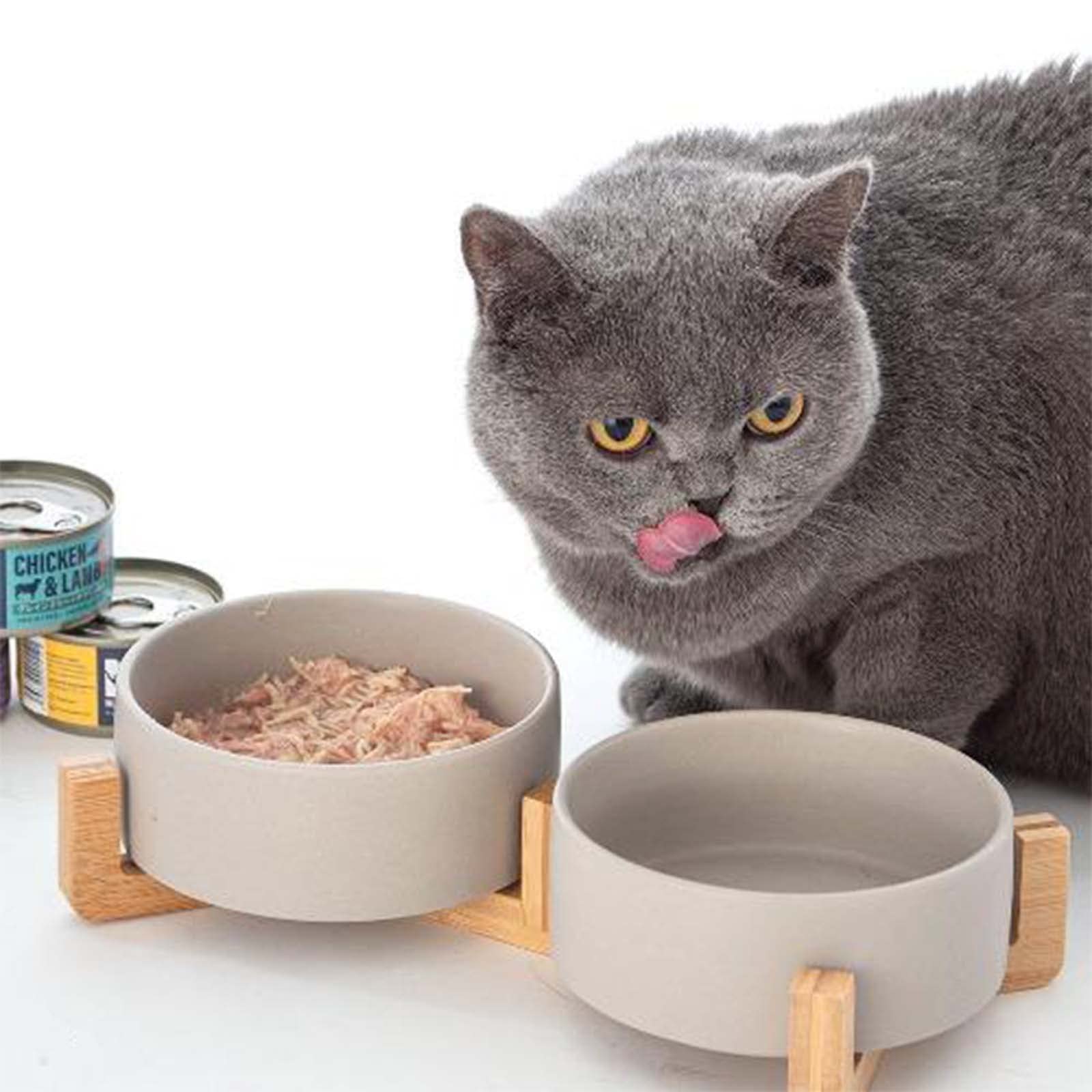 Amazon | Paw Made ポーメイド 犬 猫 ペット用食器 木製 スタンド付き