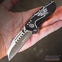 Vista 2 de KCCEDGE BEST CUTLERY SOURCE EDC - Cuchillo de bolsillo para camping, accesorios de caza, cuchillo plegable de borde afilado