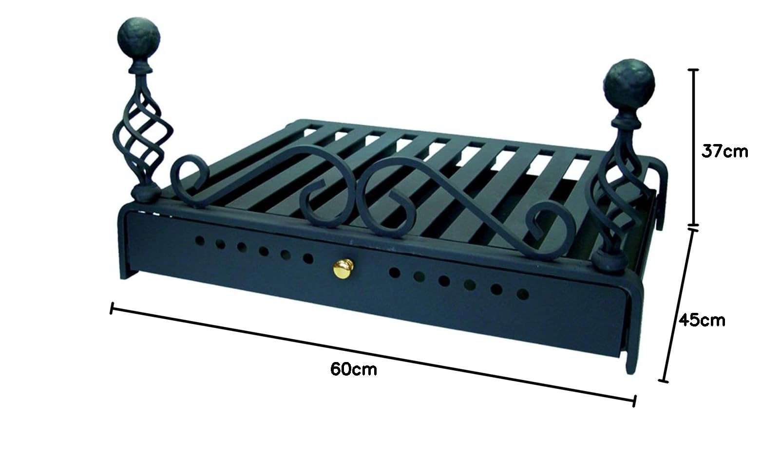 Imex El Zorro 10919 - Parrilla para chimenea con cajón (60 x 45 cm)