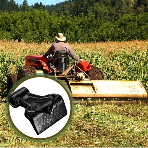 Image of Threlaco 10 Pcs 3.5 Inch Wide Replacement Steel Flail Hammer Blade Flail Mower Blades for Tractor Mowers