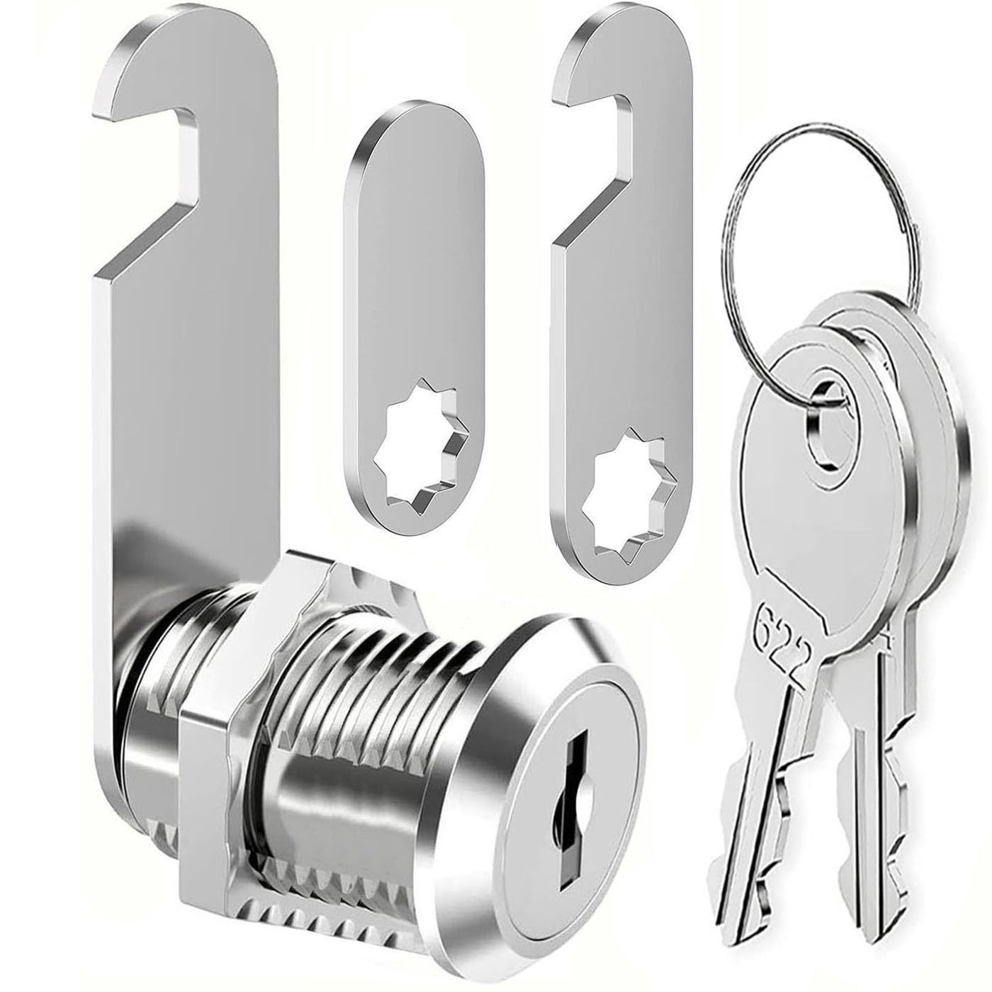 ZiYuya 35mm Thread Tubular Cam Lock With Key Different, Lock For RV Storage Mailbox Letterbox Cupboard Cabinet Draw Tumbler Post BoxDresser Door Locker Locks