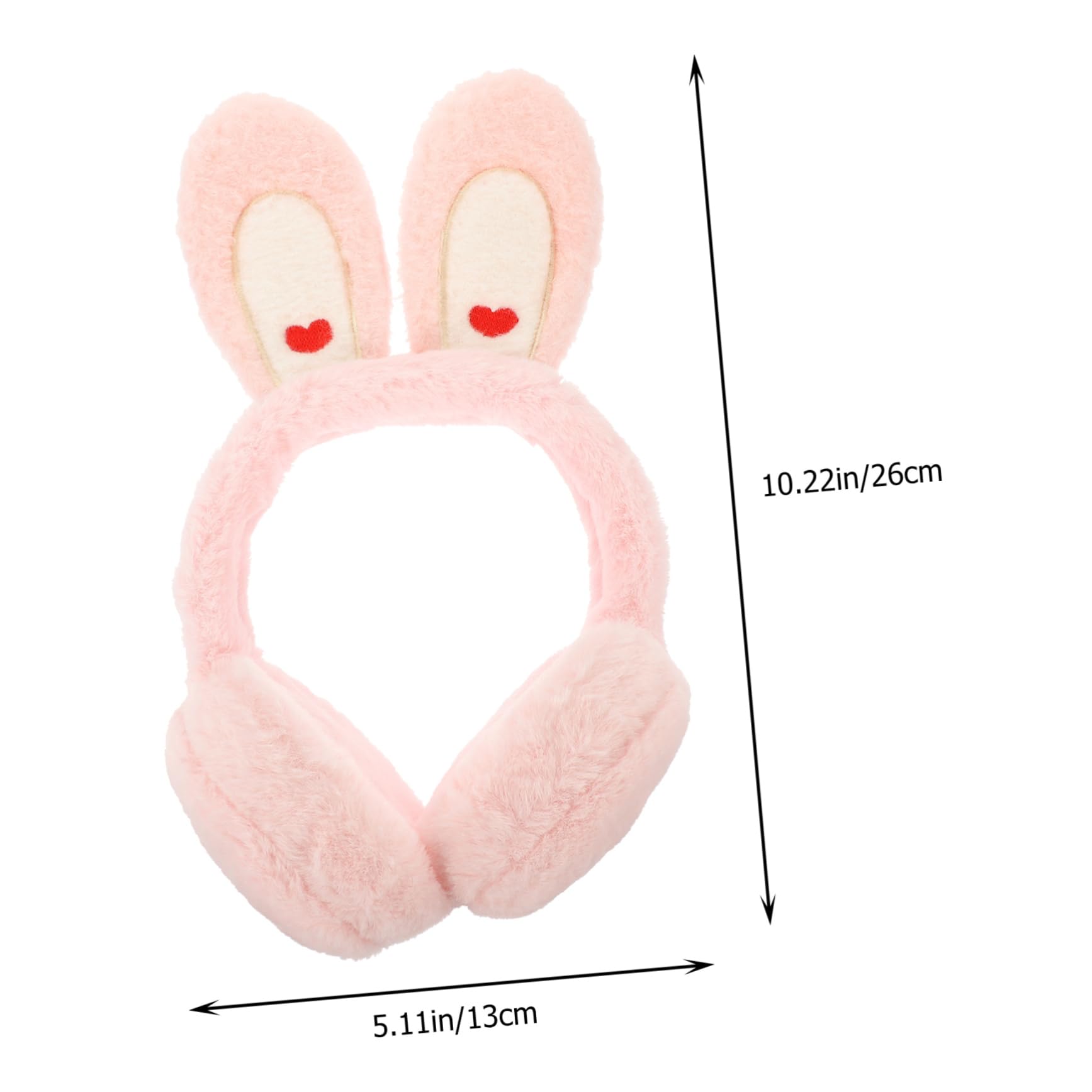 WOFASHPURET Plush Warm Ear Covers for Boys and Girls 1pc Rabbit Ear Muffs Windproof for Winter