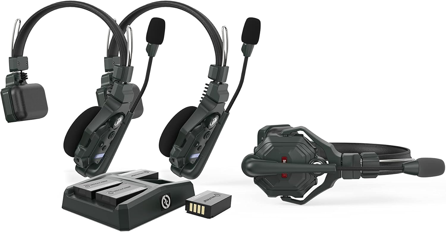 Wireless Intercom Headsets - Hollyland Solidcom C1 Full Duplex