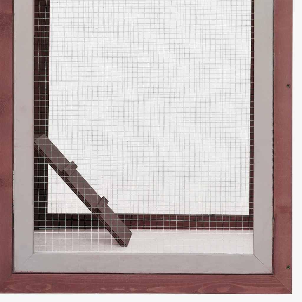Gallinero de madera de 170 x 81 x 110 cm, jaula para gallinas, moca y verde, para animales pequeños, con nido extensible, rampa para gallineros, de pino y abeto