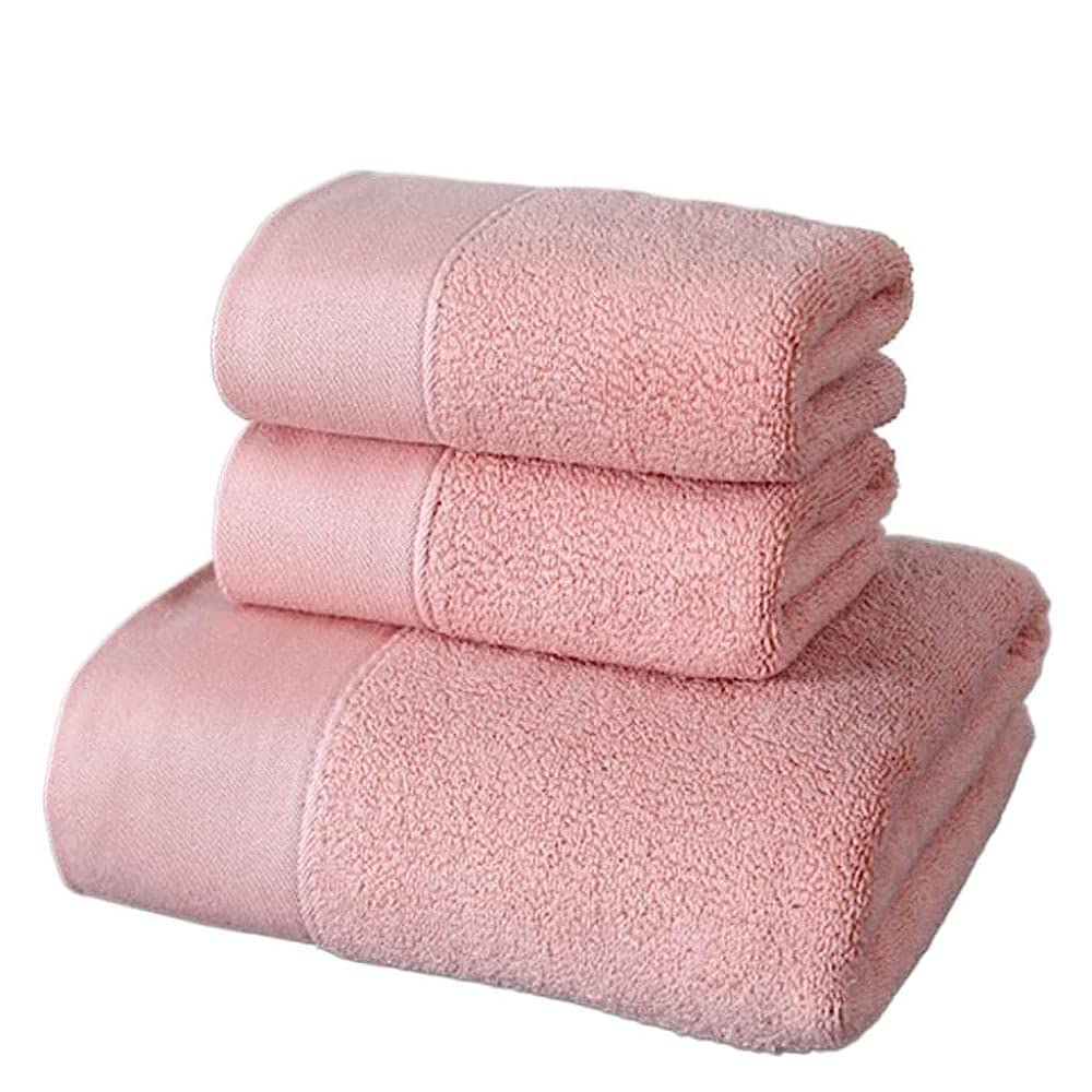 Serviette de bain en coton TILEZE, coffret de luxe 3 pièces ultra doux et épais