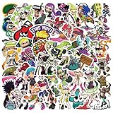 50枚forスプラトゥーン ステッカー おしゃれアニメforスプラトゥーン シール 防水ステッカー 可愛いアニメステッカー車 バイク オートバイ パソコン スノーボード ヘルメット キャリーケース スマホステッカー子供 学生 記念日 ギフト 誕生日 贈り物