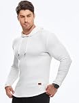 JMIERR Men's Long Sleeve Hoodies Shirt Casual Longline Pullovers T-Shirts | Drawstring Hoodie, Athletic Sweatshirt, Hoody, Fall, Winter, Stretch, Muscle Shirt, Regular Fit, Golf, Solid Color
