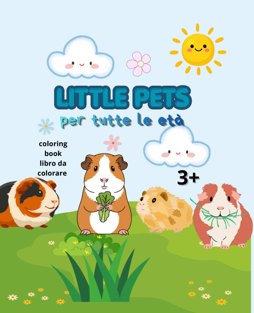 Libro da colorare little pets: libro da colorare rilassante e carino