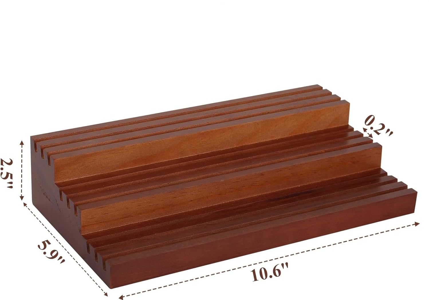 SlenyuBridal Challenge Coin Display Stand,Three-Tier Coin Rack Military Coins Display Holders Shelves,Wooden Army Collectible Coins Holder Case Holds 45-50 Coins Vacation Present