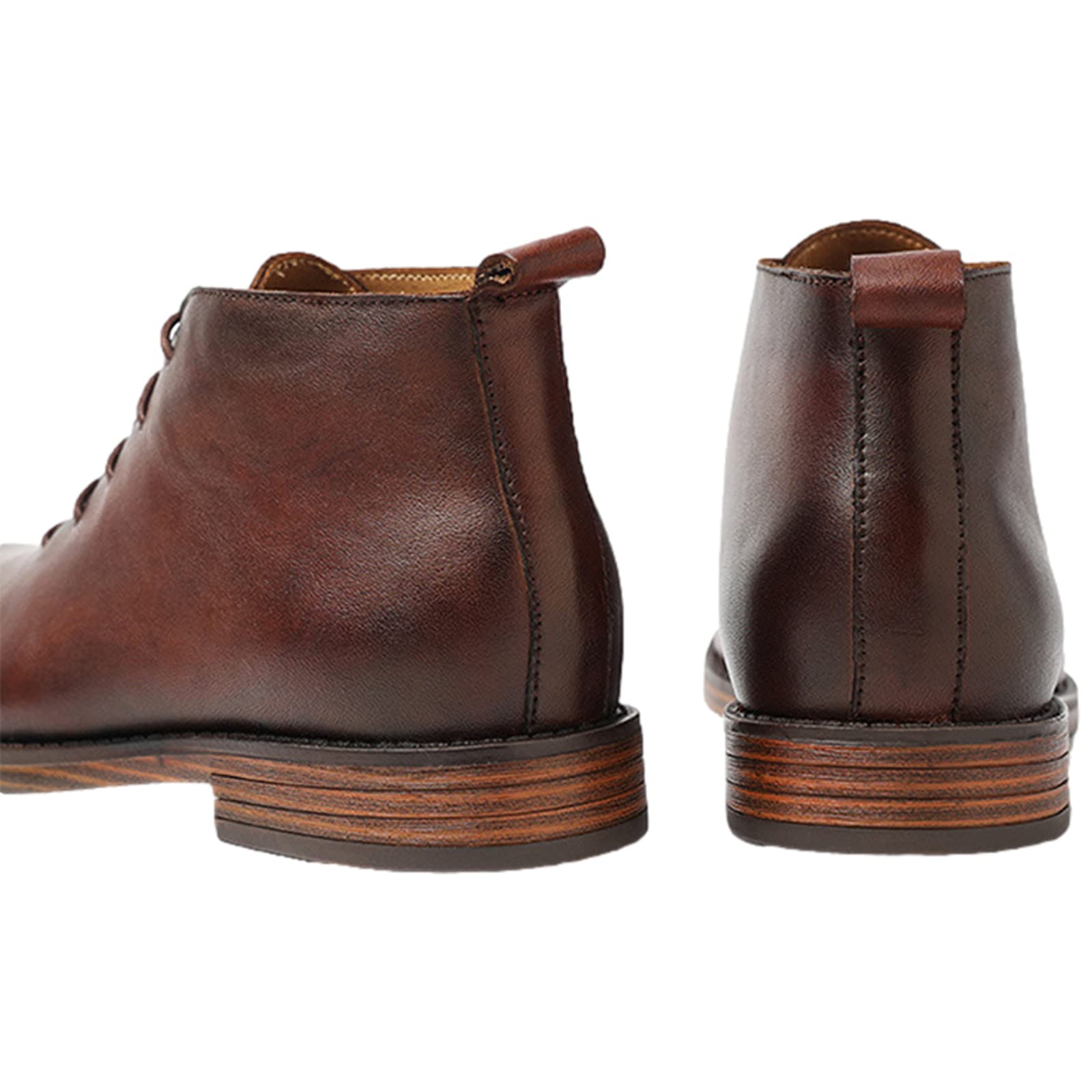 rismart Botas de Piel para Hombre Vestir Moda Tobillo Invierno Zapato Botín