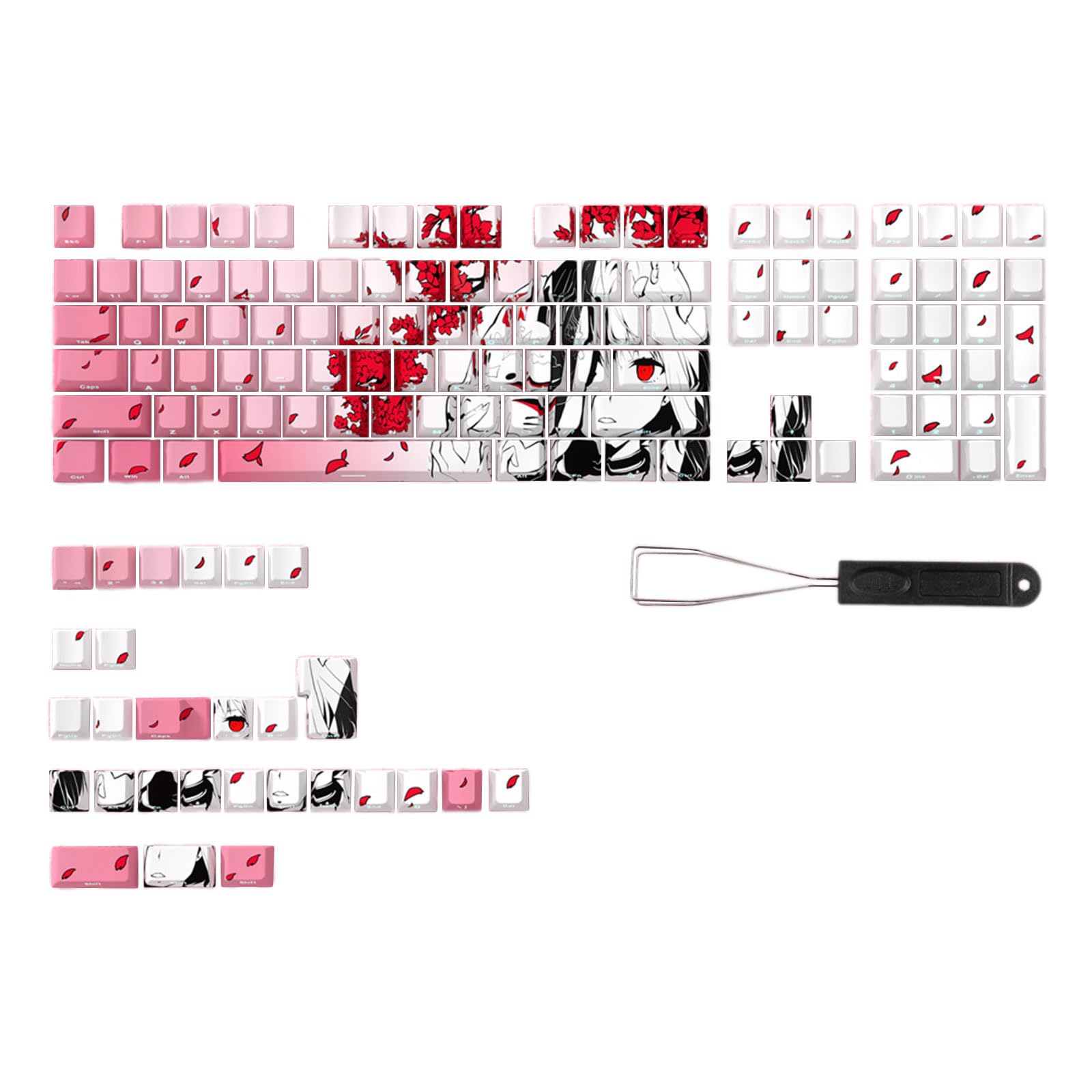 ★Kei ♡★ Amazon.com: SYJHHWGS 136PCS Keycaps Side Print Anime Girl