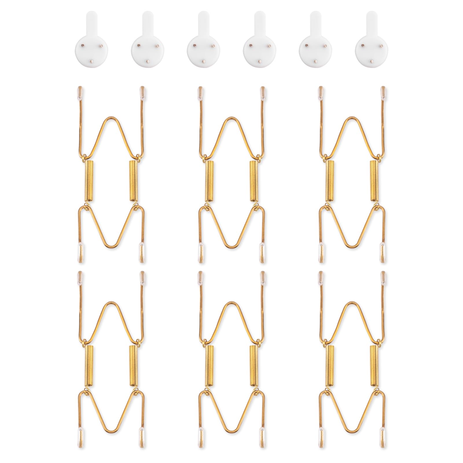 Bilillo 6 Pack Plate Hangers for The Wall, 4.5-5.5 inch Decorative Plate
