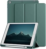 Vista 13 de Mastten - Funda compatible con iPad de 9ª/8ª/7ª generación, para iPad de 10.2 pulgadas con soporte para lápiz, funda inteligente con soporte de TPU