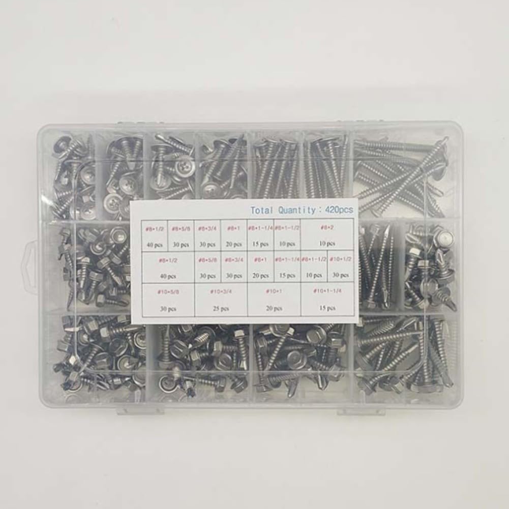 Vis à tête hexagonale inox 410 anti-foirage pour fixation sécurisée de meubles et bois