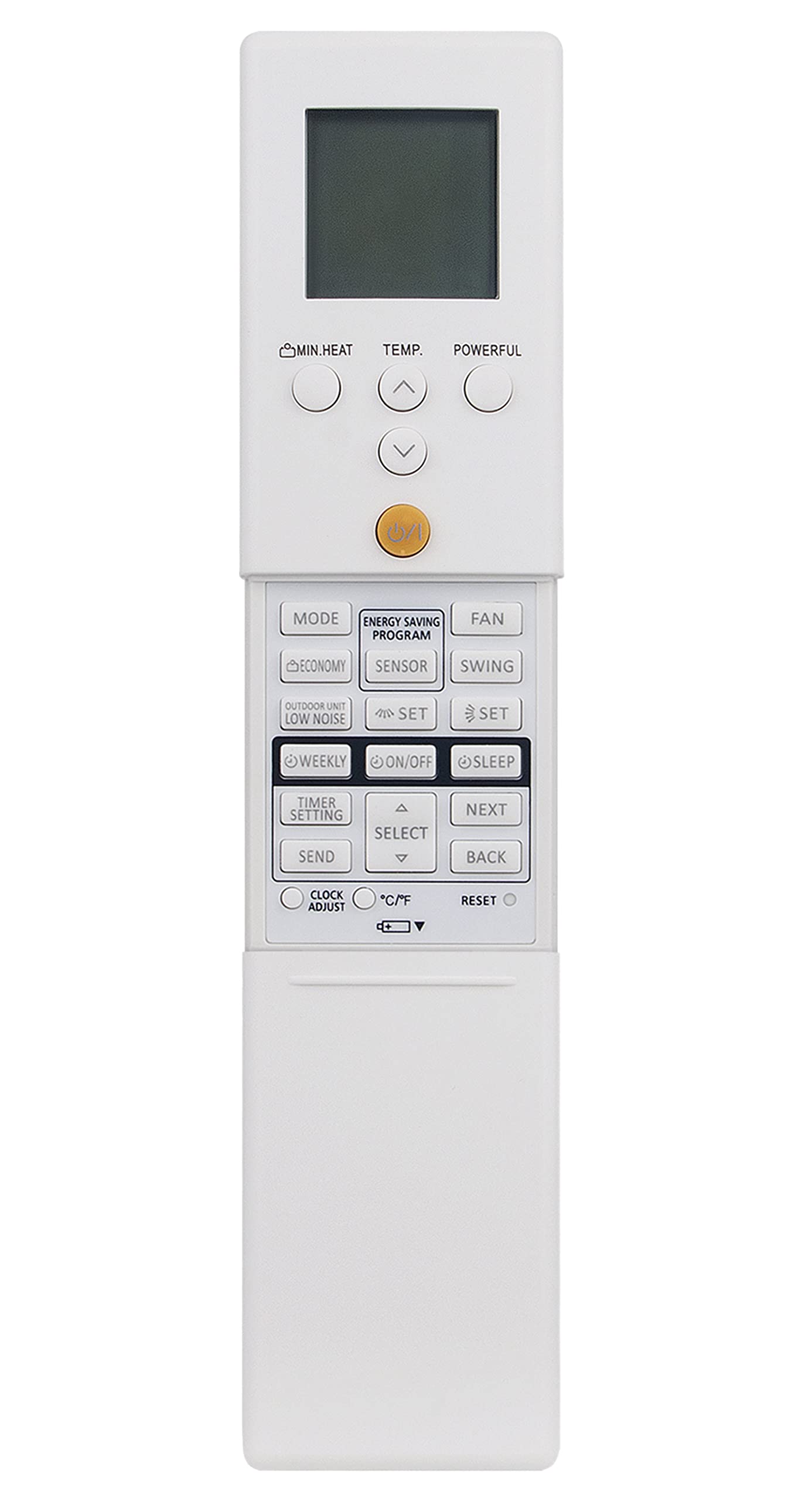 Replacement AC Remote Control Compatible with Fujitsu Air Conditioner AR-REM1U ARREM1U ASU9RLS3Y ASU12RLS3Y ASUG09LZAS ASUG12LZAS ASUG15LZAS AR-RED1U AR-REF3E AR-REM5E AR-REM6E AR-REG1U AR-REY1U