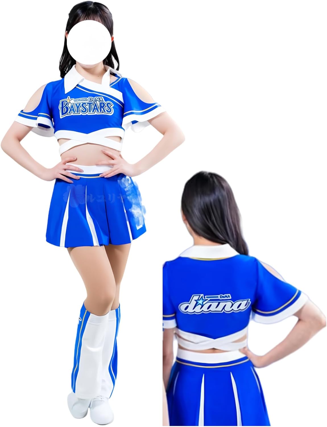 diana kids ディアーナキッズ　ベイスターズ チア ユニフォーム M diana kids ディアーナキッズ ベイスターズ チア ユニフォーム M