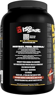 Mutant ISO Surge Whey Protein Powder Acts FAST to Help Recover, Build Muscle, Bulk and Strength, Uses Only Ingredients, 1.6 lb - Peanut Butter Chocolate