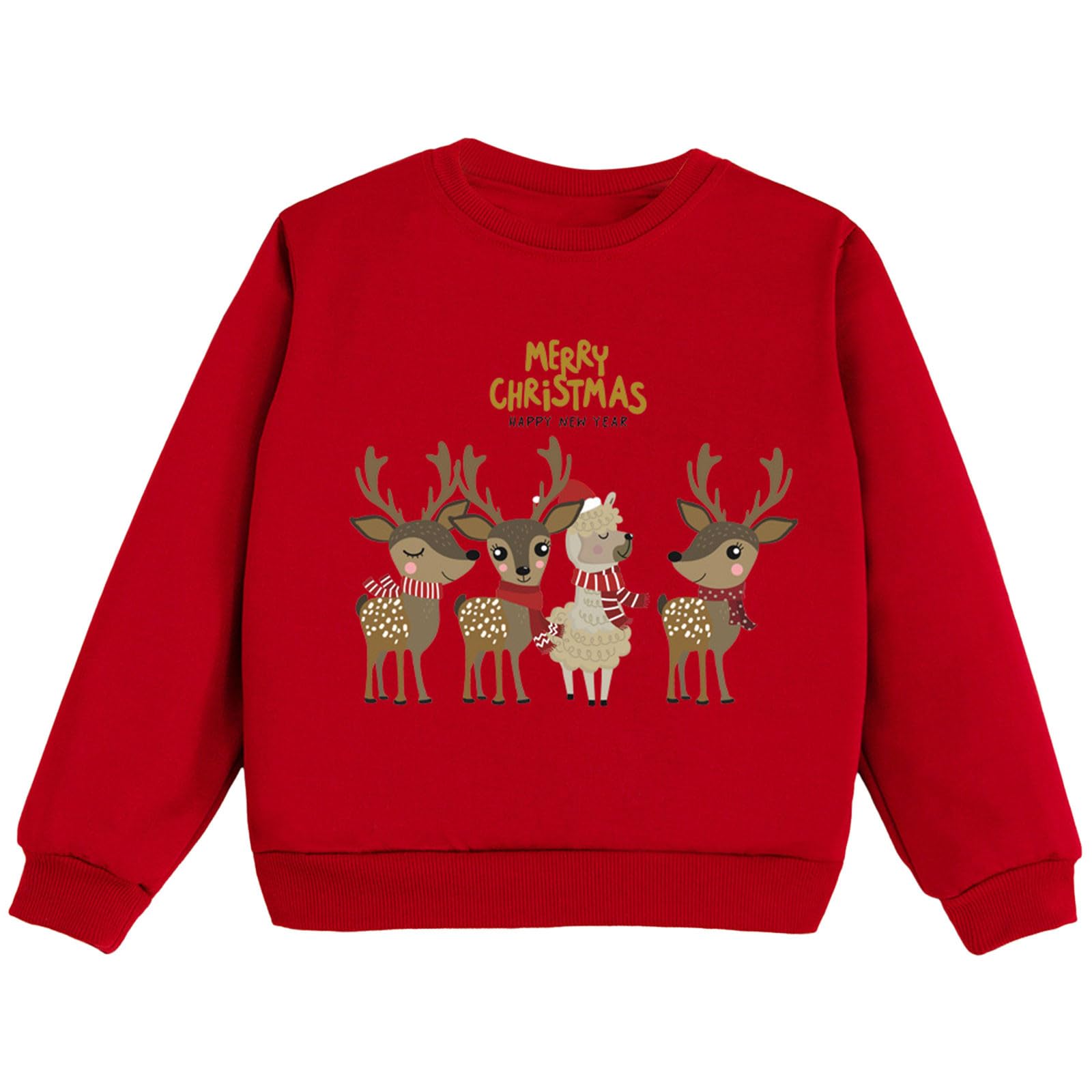 Générique Bebe Noel Vetement, Déguisement Noel Garçon Fille Sweat-Shirt Enfant Fille Printemps Automne Hiver avec Imprimé Noël Moche Pulls De Noel Veste d'hiver Enfant Déguisement Noel Garçon Fille