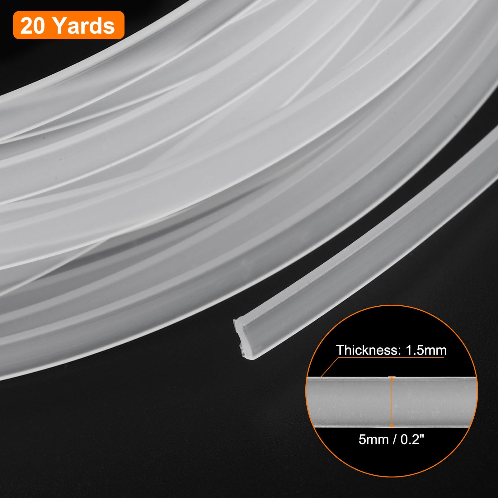 Renfort Pour Couture - Bande PP Transparente 2mm X 10 Yards (9.1 M) - Pour Robes, Sacs, DIY - Soutien Léger Et Flexible