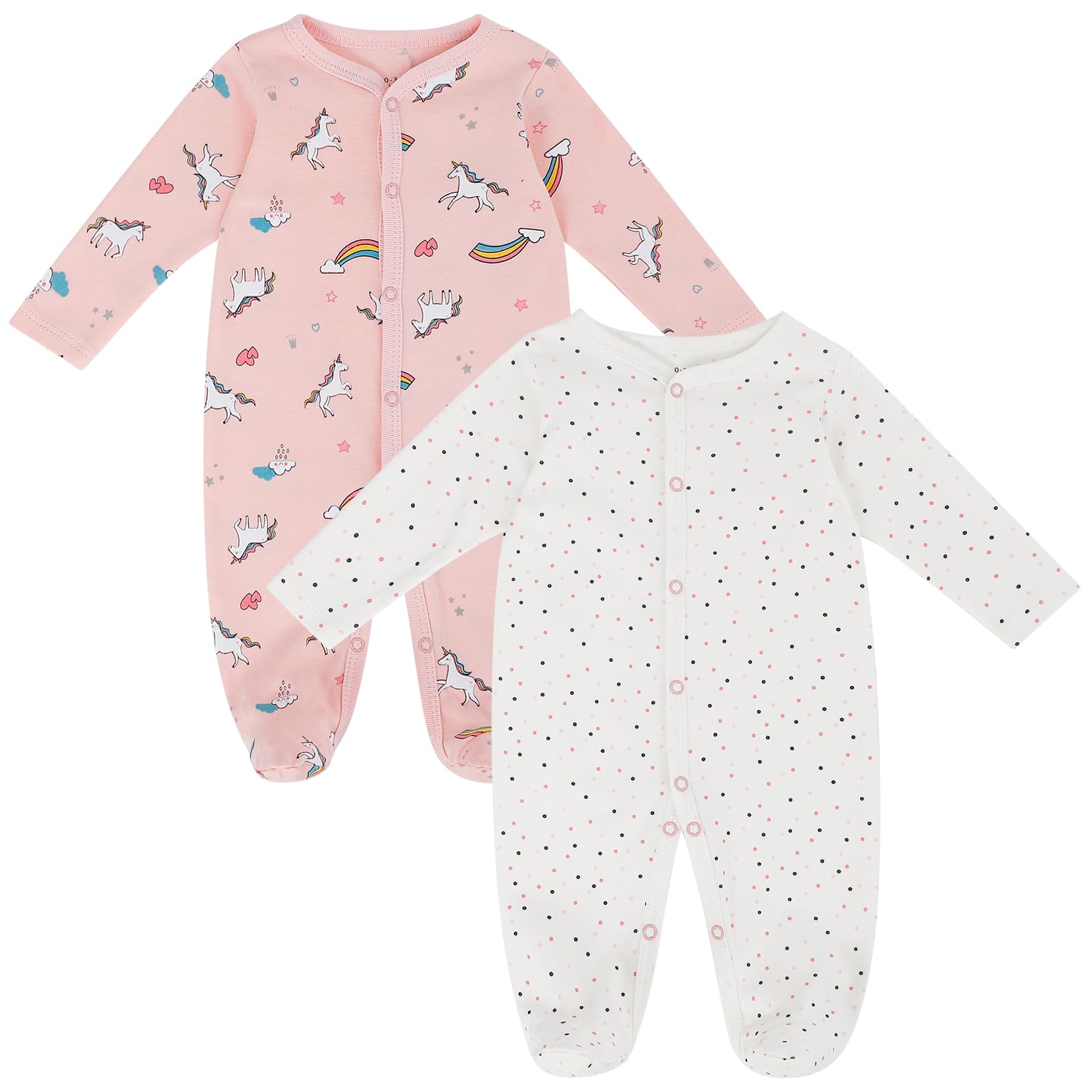 MK MATT KEELY Combinaison Bébé Garçon Fille Grenouillere Coton Body Bebe Recouvre Les Pieds Vêtements Bebe