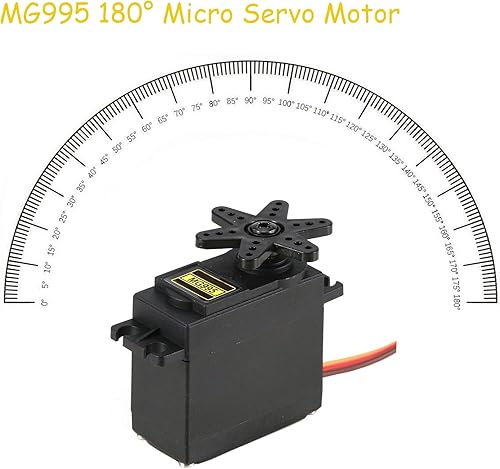 Miniatura 10 de SIPYTOPF 2 unidades MG996R Servo Motor 180 Metal Micro Gear Servo Digital de Alta Velocidad Torque Servo Motor para RC Robot Brazo Helicóptero Avión