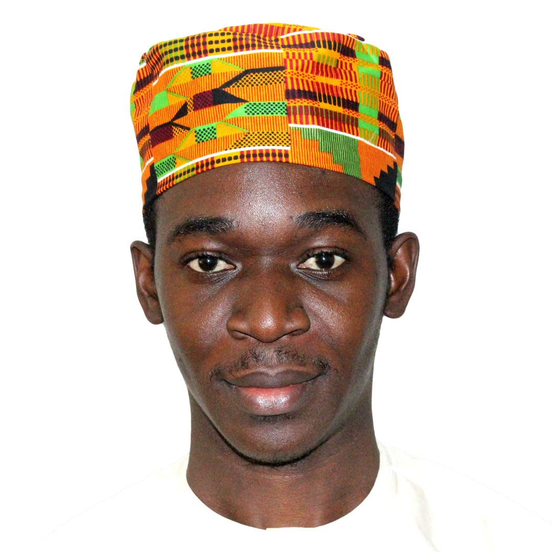 African Inspired Fashions Kente Pattern Kufi Kofi Hat Cap