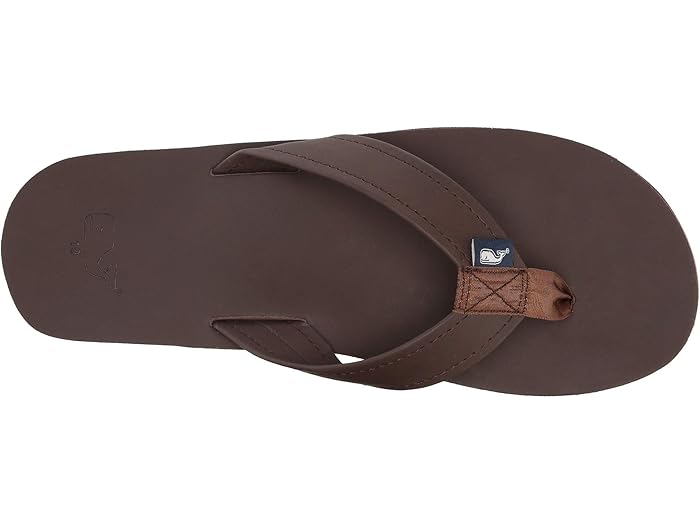 vineyard vines leather flip flops