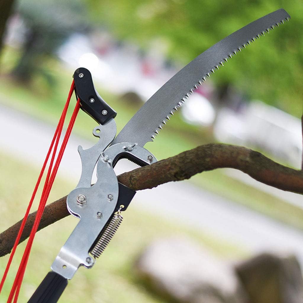 Tree Lopper Telescopic 2 in 1 High Reach Pruners Pruners Extendable Saw Bypass Garden Tools Lopper Telescopic Tree Pruner High Tree for Pruner Red-1.32?2.44m