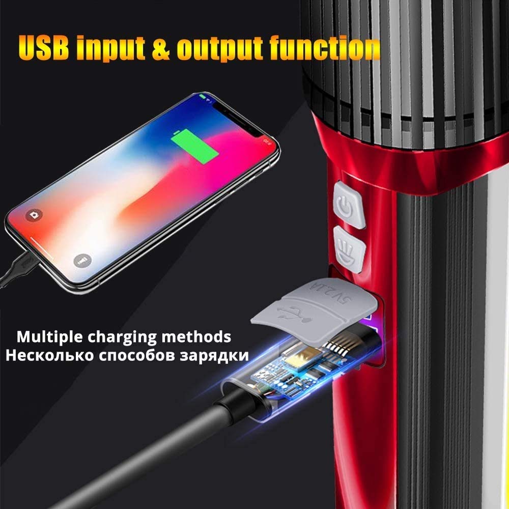 Lampe de Poche, Lampe de Poche Tactique LED, for la randonnée en Plein air, Le Camping ou Les urgences à Domicile (Taille : Petit)(L)