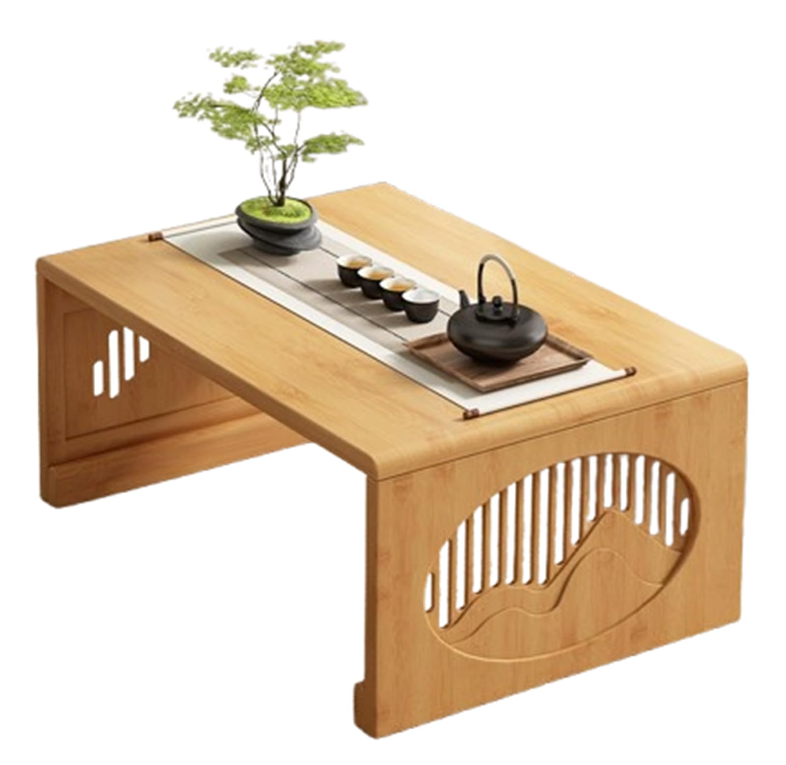 Table basse pliante gain de place pour manger au sol et travailler confortablement dans le salon