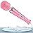 Wired Powerful Handheld Wand Massager, Strong Personal Vibration Massage for Sports Recovery, Back Muscle Aches, Whole Body Pain (Pink)