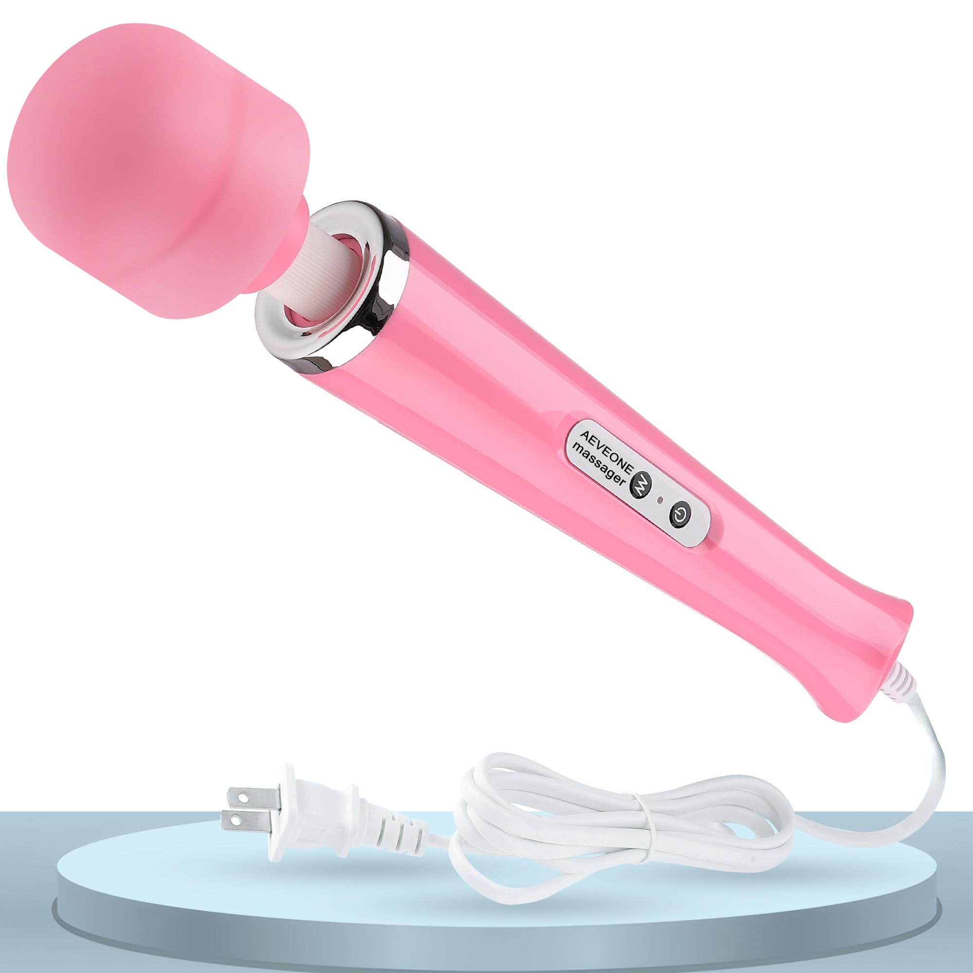 AEVEONE Wired Powerful Handheld Electric Massager, Strong Personal Back Massage for Sports Recovery, Muscle Aches, Body Pain (Rose red): Pink