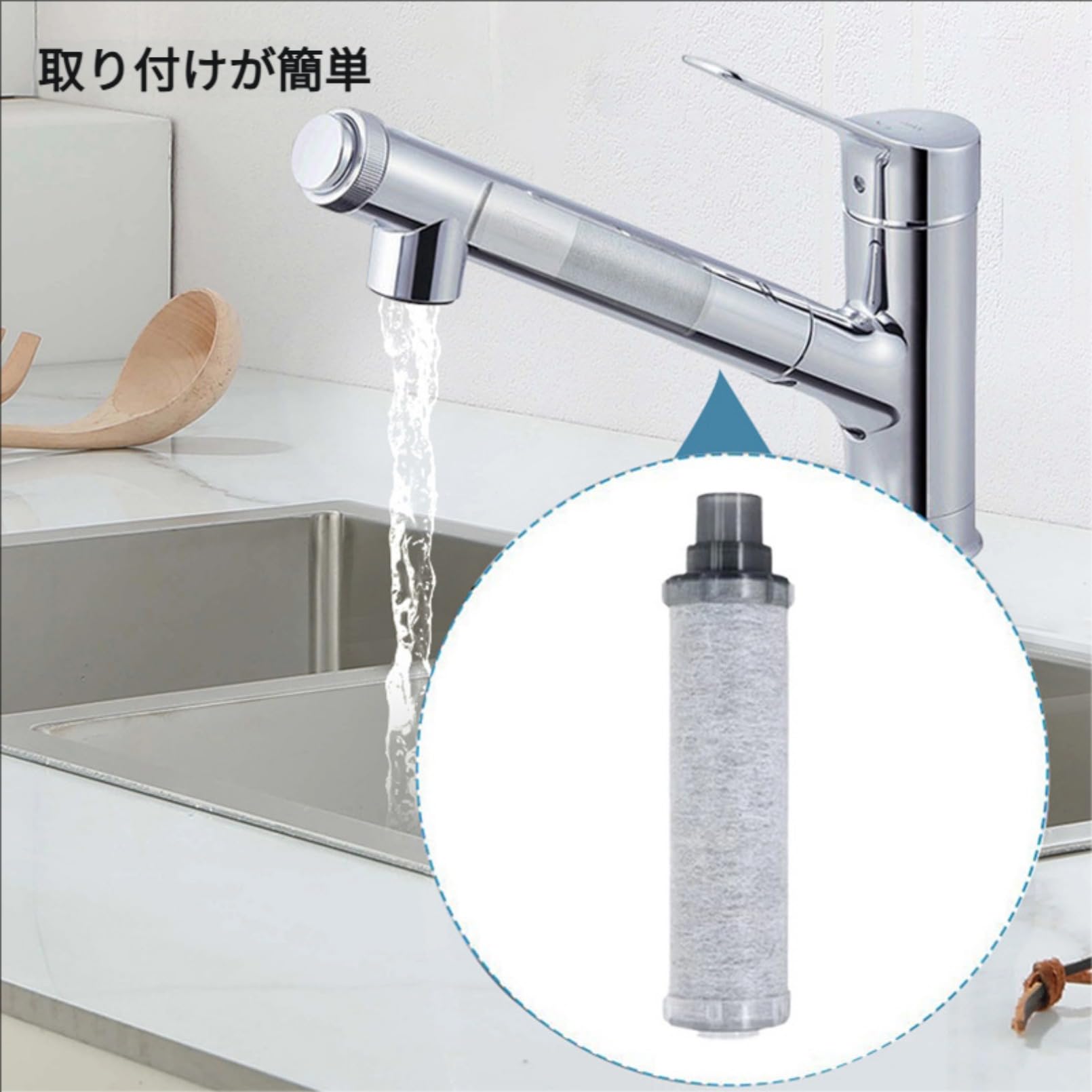 Amazon | Ziuuihu 蛇口浄水器用 JF-K11 交換カートリッジ