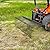 YINTATECH 72in 3 Point Tractor Rake, Pine Straw Needle Rake Tow Behind, Landscape Rake Attachment for Cat 1, Black