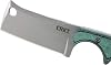 CRKT Minimalist Cleaver EDC Knife: Compact Everyday Knife with Fixed Blade Foldable Utility Knife with Pearl Beam Finish Resin Fibre Handle and Sheath 2383