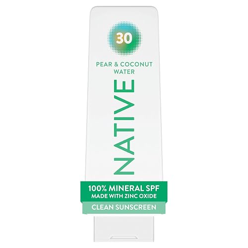 Native Mineral Sunscreen Lotion SPF 30, Pear & Coconut Water Scent, 7 oz