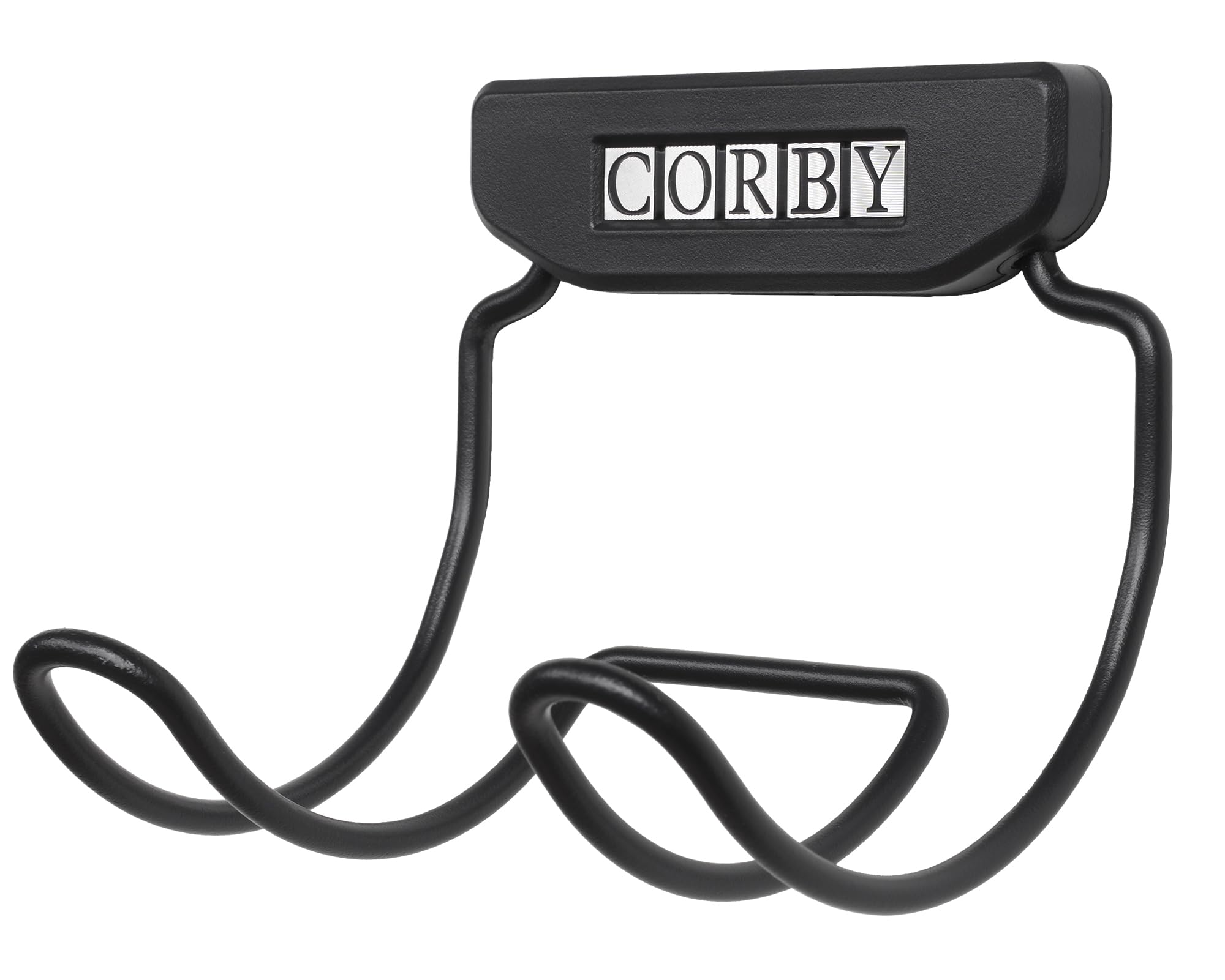 Corby Black Hair Dryer Clutch Holder In