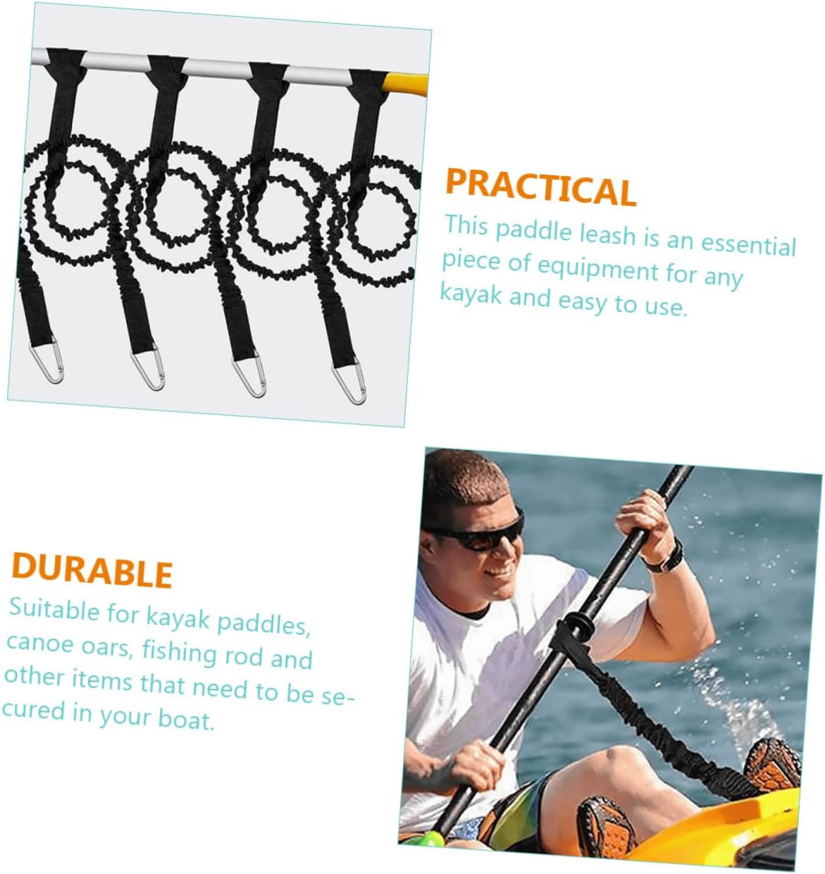 YARNOW Paddle Anti-Lost Rope Paddle Board Accessories Kayaks Lanyards Inflatable Kayak Accessories Boat Hook