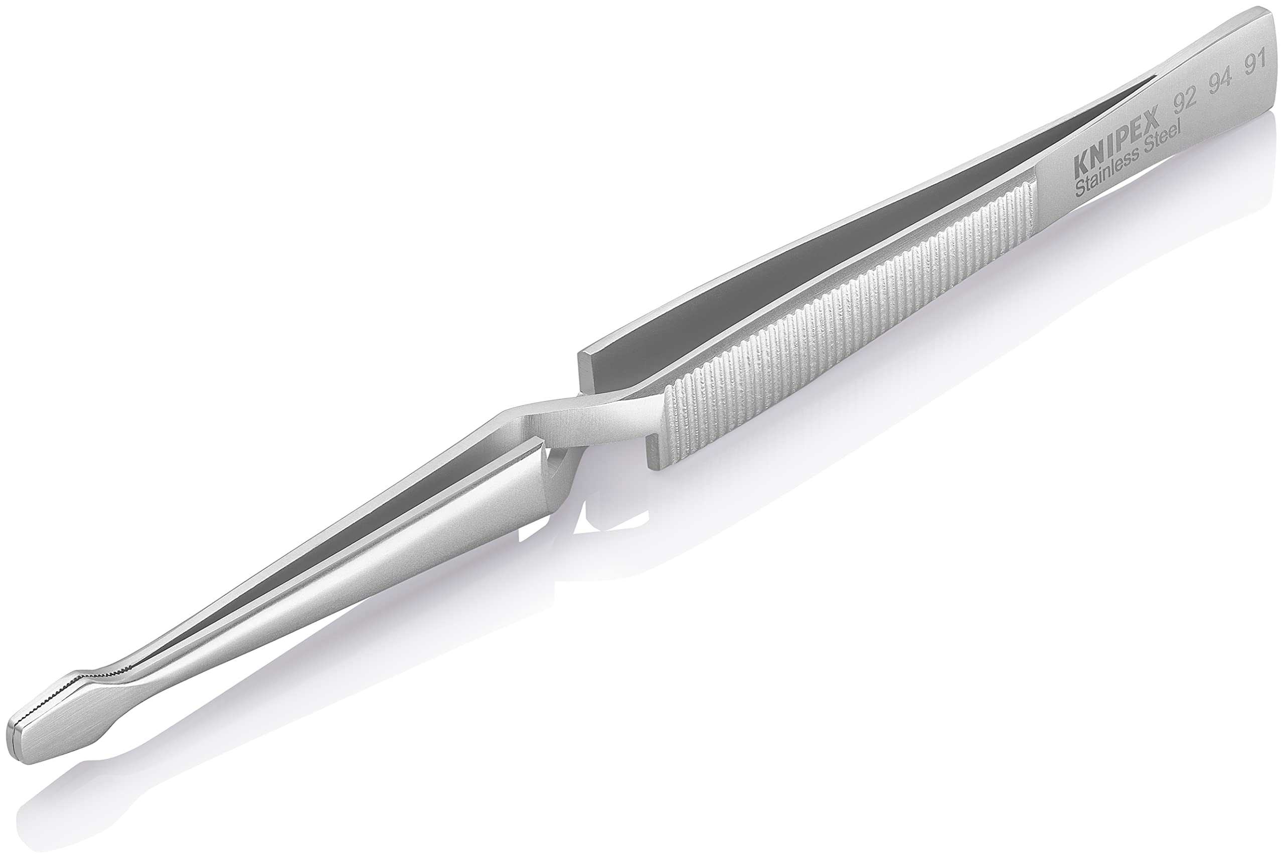 Cross Over Tweezers, Straight, 6-1/4 in, Nickel - Image 3