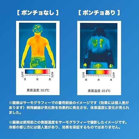 Amazon.co.jp: [STEAD] 冷感アイスポンチョ｜熱中症対策