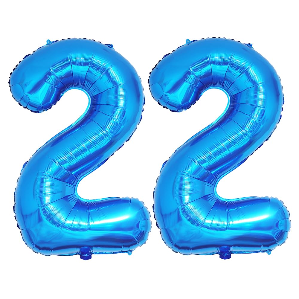 Foil Globo Número 5 Azul 40" (101cm), Inflable Helio o aire, Gigante Numeros 0-9, 10-19, 20-29, 30-100, Grande Globos Decoración para La Boda Aniversario y Cumpleaños Fiestas — view 348