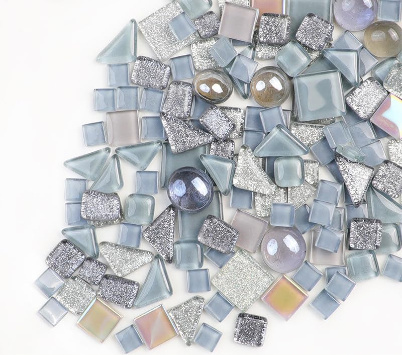 Mosaico Vetro - 3200 Pezzi 5x5mm Per Decorazioni Fai Da Te Mosaici