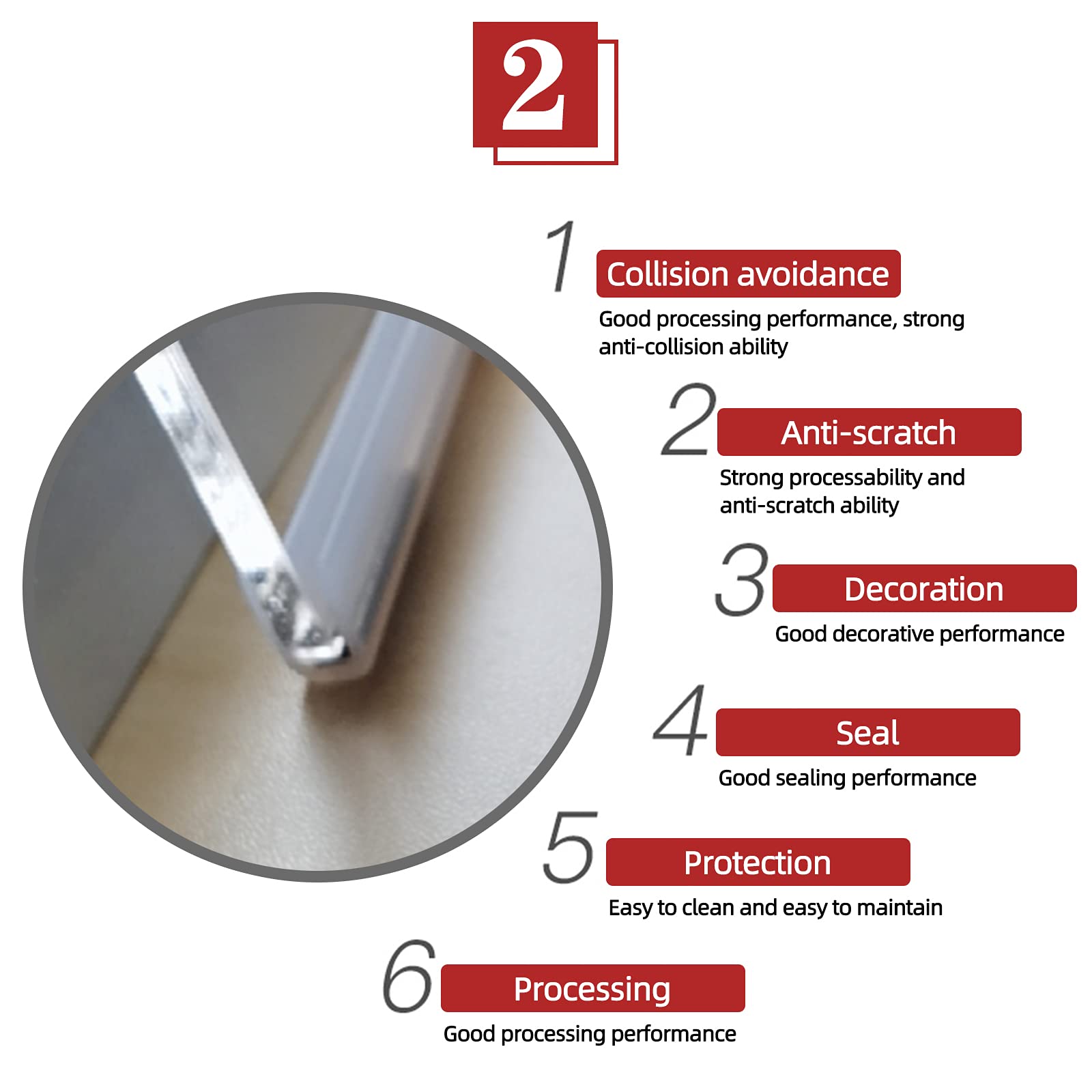 Striscia protettiva per bordi trasparente, in plastica, a forma di U, in silicone a forma di U, guarnizione in gomma trasparente, adatta per lato tavolo, 5 metri di lunghezza, (5 mm x 12