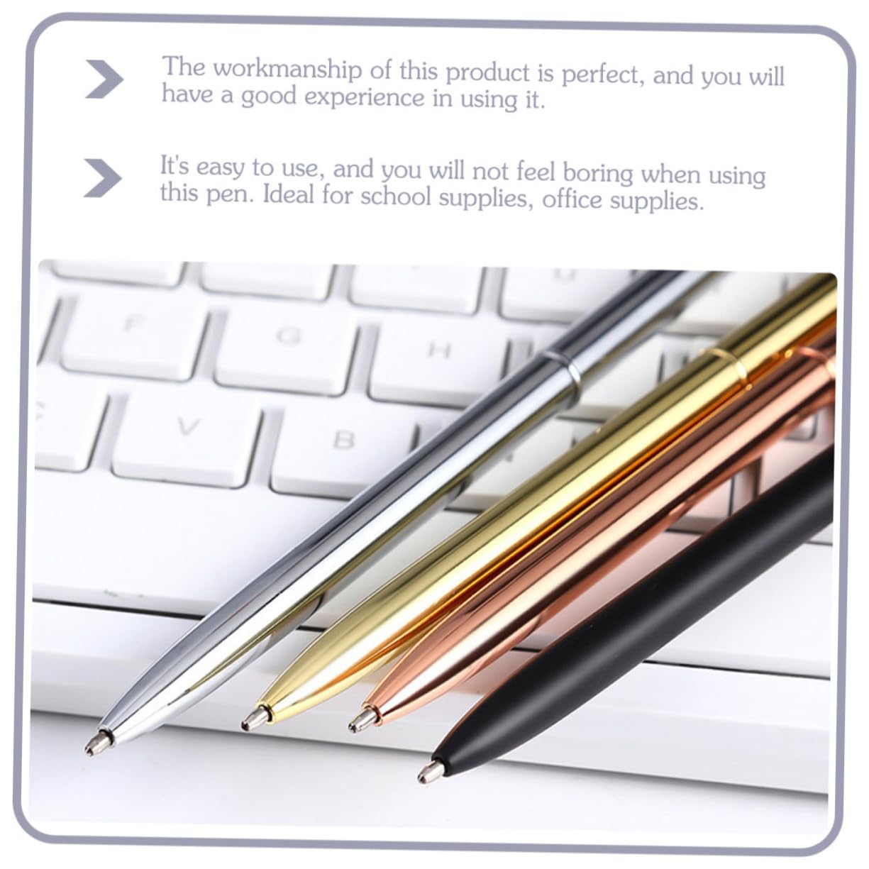 Tofficu 32piezas Bolígrafo Metálico De Bolígrafos De Escritura Para Color Para Papelería y