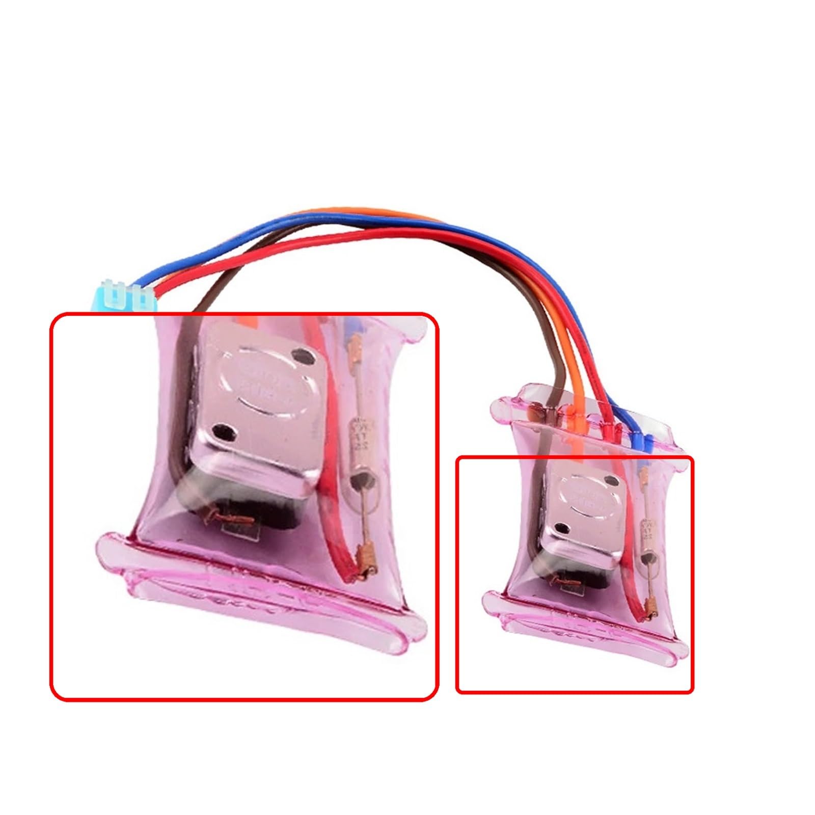Reemplazo Bimetálico Descongelador De Refrigerador, Termostato 4 Cables-7 Grados Frigoríficos Bimetálicos Descongelador Termostato Accesorios Calentador for Refrigerador