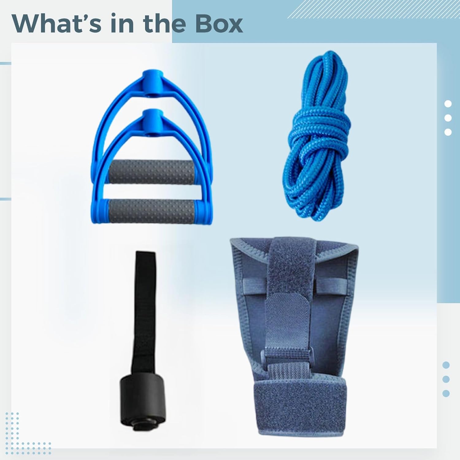Rotator Cuff Exercise Kit, Over-The-Door Shoulder Pulley with 8.5 Ft / 2.6 M Rope, Steel Pulley, Non-Slip Handle, Upgraded Door Buckle, Plus 1 Glove