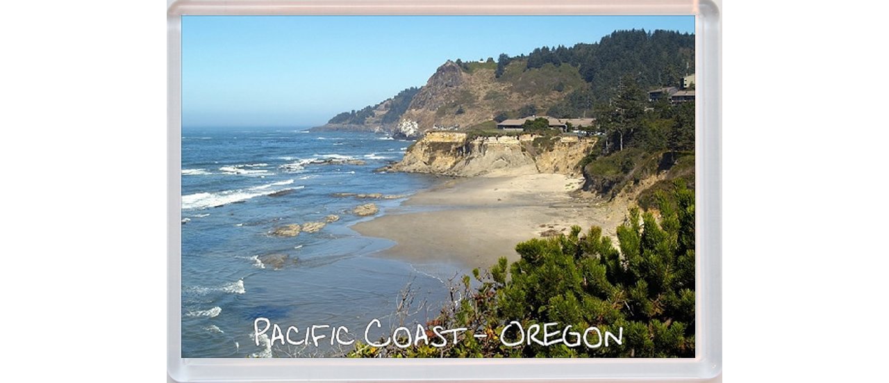 Pacific Coast - Oregon - Jumbo Fridge Magnet
