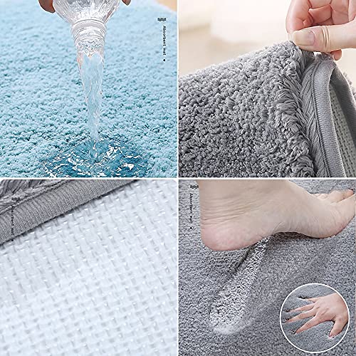 Oustore Badkamertapijt, antislip, pluche microvezeltapijt, badkamer, badmat, machinewas, badmat voor badkamer en keuken - Afbeelding 8